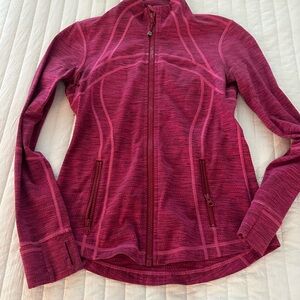 Lululemon Athletica Pink Velvet Jacket Fitted Silhouette